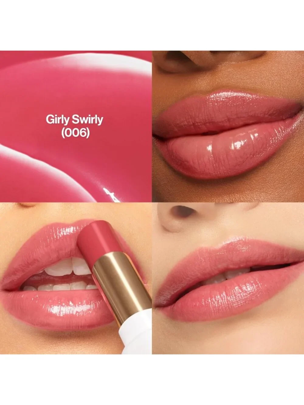 Revlon 006 Girly Swirly Lustrous Glass Shine Balm Hydrating Tinted Lip Gloss